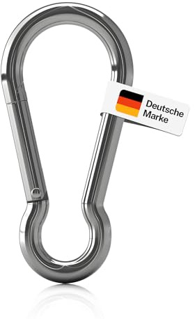 everlar® Karabinerhaken Groß I 14mm 1 STK. I Sicheres & Einfaches befestigen I Carabiner, Karabiner Groß, XXL I Karabiener Für Schaukel, Sonnensegel, Haus, Garten, Hobby & Beruf