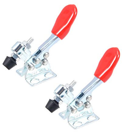 sourcing map Toggle Clamp GH-201 Horizontal Clamp Quick Release Tool 27Kg 59lbs Capacity 2pcs