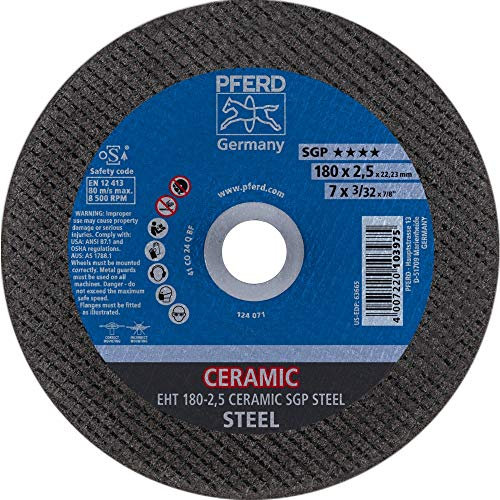 Lot de 25 disques à tronçonner en céramique EHT 180-2,5 en acier SGP : 61318025