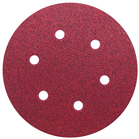 Klingspor Disque Abrasif Ponçage pour Ponceuse PS 22 K | Ø 225 mm | 6 trous (GLS 83) | 25 pièces | Grain : P60