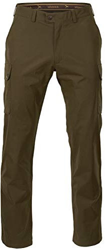 Härkila Retrieve Hose mit HWS® Membran - Wasserdichte Jagdhose für Herren traditionell - Klassische Hose für Jäger mit außenliegenden Taschen und Echtlederdetails, Größe:50