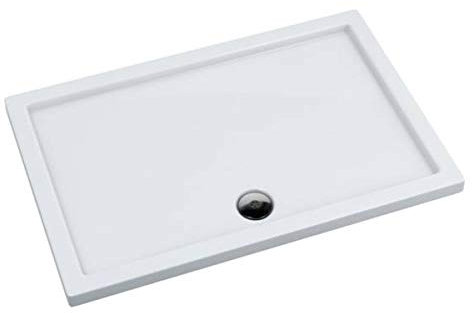 Sellon24® Duschtasse Duschwanne Bad Dusche Acrylwanne Acryl Quadrat Rechteck flach Senta (90x100x5)