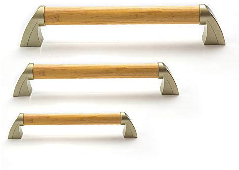 GJHW Holz Wandgriff 12 Zoll, Haltegriff Dusche rutschfest Wandhaltegriff für sicheren Halt im Bad, Haltegriffe für Bad und Dusche, Duschgriffe/Haltestange für Senioren50cm 19.7in