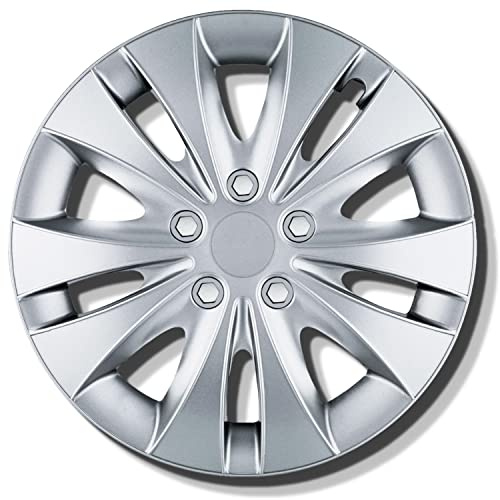 Copricerchi 14 Pollici Argento Set da 4 Stormer per Cerchi in Acciaio
