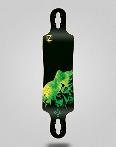 Holz Skateboard Longboard Deck 40 x 9 Drop Critical Green