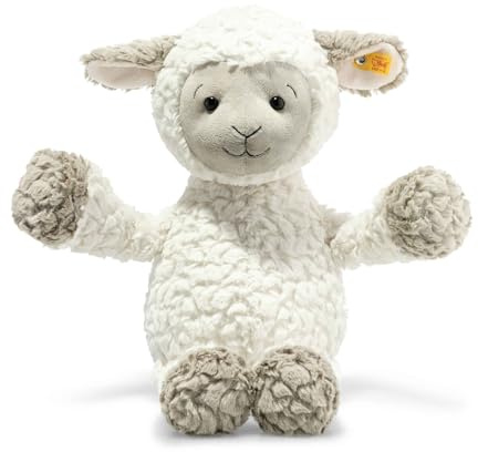 Steiff Kuscheltier Lita Lamm, Süßes Stofftier mit Kunststoffaugen, Kinder, Jungen & Mädchen, Friends, Plüschtier 45 cm, Weiß, 067099