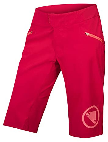 Endura Damen Singletrack Lite Mountain Bike Baggy Cycling Inseam Shorts, Beere, X-Small