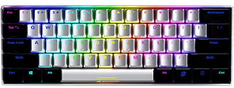 Sharkoon Skiller SGK50 S4 wh Kailh Red, Gaming Keyboard, US Layout (QWERTY), Weiß, klein