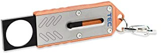 TEC Accessories Neo-Spec Taschenlupe – Aluminium-Edition (Kupfer) – Glasoptik Lupe mit magnetischen Endstoppern – Schlüsselanhänger – Pcoket – für den täglichen Gebrauch