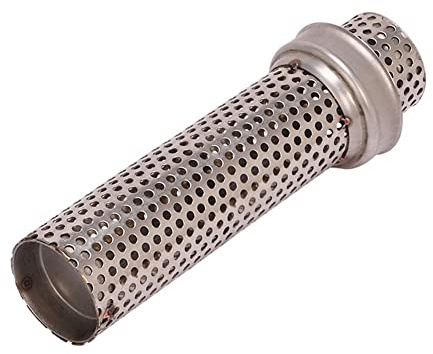iSpchen Motorrad Auspuffrohr Schalldämpfer Universal Edelstahl Auspuff Schalldämpfer Auspuffrohr DB Killer 51mm Endschalldämpfer Verbindungsrohr