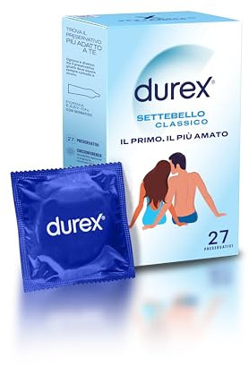 Durex Settebello Classico, Preservativi Classici, 27 Profilattici