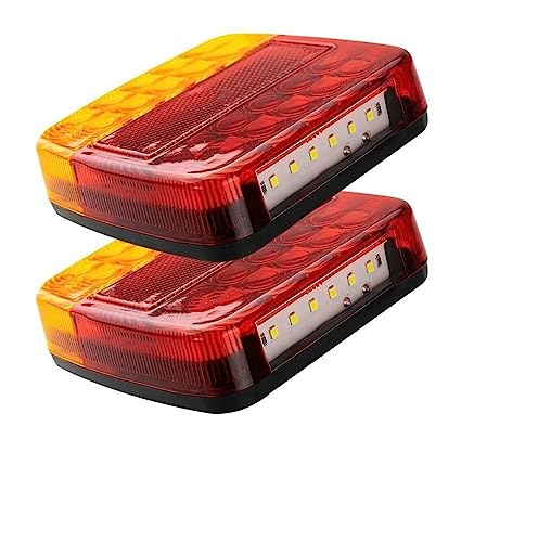 Piloto Trasero Luces De Remolque Sumergibles Luces De Stop Tail Luces Intermitentes Matrícula Para Barco Remolque Camión RV Luz Del Coche Accesorio De Cola