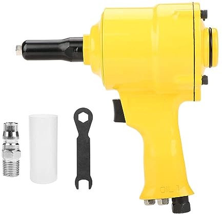 HACSYP Pneumatic rivet gun, Grip Rivet Gun, Air Powered Riveting Tool, Air Rivet Gun Riveter, for Cabinets, and Crate Manufacturing Industries