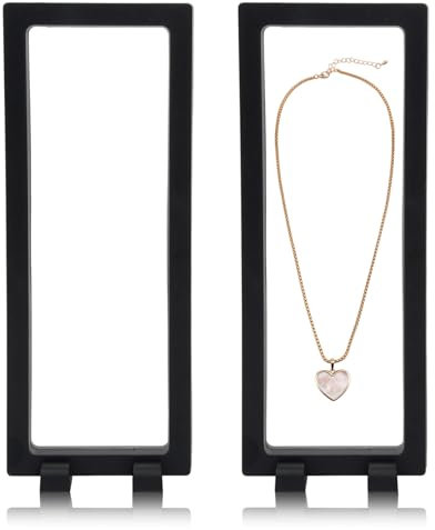 emperoch 3D Schwebender Rahmen, 3D Floating Display Ständer, 2 Stück Schweberahmen für Münzen, Displayrahmen Münzenständer Präsentationsständer für Münzen, Schmuck, Medaillen