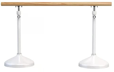 SnamicE Ballettstange, robuste Ballettstange aus Stahl mit Holzgriff, Beinpresse für Tanzstudios im Haushalt, kann EIN Gewicht von 300 kg tragen (A1 2,5 m/8,2 ft)