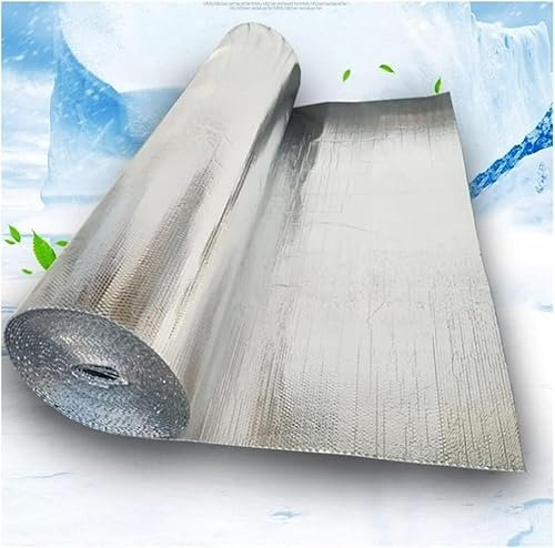 Film Isolant Thermique Pare-Vapeur Auto-Isolant pour Murs, sols, toits, .(1x10m)