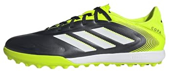 adidas Unisex - Adulto Copa Pure III League Turf Football Boots, Core Black/Cloud White/Lucid Lemon, 48 2/3 EU