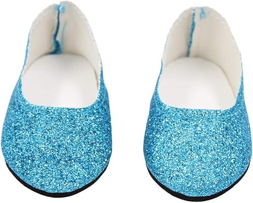 Codulu Puppenschuhe für 46 cm, flache Schuhe, lässiges Kostüm, Outfits, Zubehör, Spielzeug-A