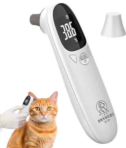 Thermomètre Thermomètre D'oreille Numérique Vétérinaire LED Pour Animaux Compagnie - Chat et Chiot