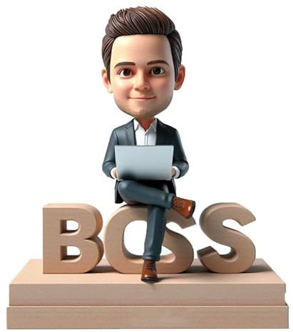 mydedor Individueller Wackelkopf, personalisierter Wackelkopf für den ganzen Kopf, handgefertigte Wackelköpfe für Boss-Mann-Dekoration oder einzigartige Geschenke für Erwachsene