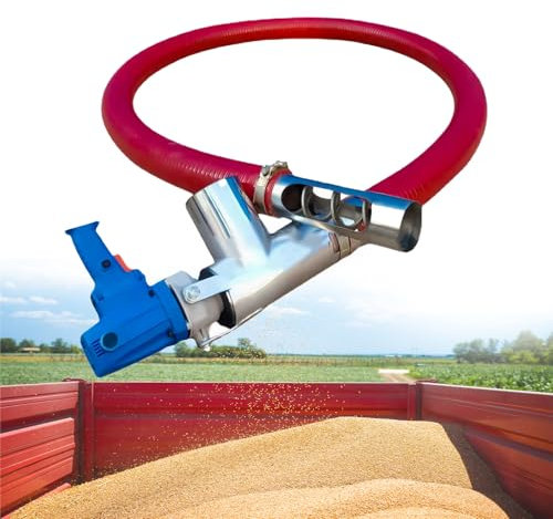 Electric Screw Conveyor Machine for Grains, Cement, Sand ， 1500W Portable Powder Transfer Equipment, Heavy Duty Screw Feeder for Agriculture and Factories