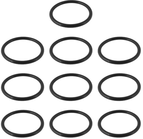 ECSiNG 10 Stück 33x39x3mm Waschbecken Exzenterstopfen O-Ring Dichtungen für 40mm Waschbeckenstöpsel