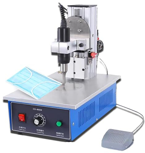Wsexyy Saldatore a Punto ultrasonico, Saldatura in plastica da 35 kHz, 0,4-8 Secondi per Ogni Tempo di Saldatura, Saldatore a Punto Non Tessuto ad ultrasuoni con Pedale elettronico φ mm