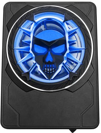 Decimeter Car Subwoofer Skull Plan with RGB LED Radiances Puissant Low for Automobile Sound Structure Upgrade Music Coordinate LED Car Subwoofer