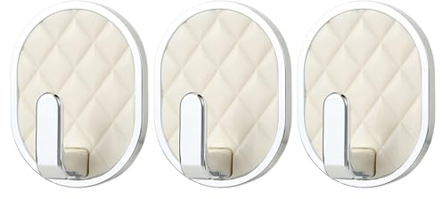 Klebehaken, selbstklebender Handtuchhaken, Wandhaken für die Dusche, starker Halt, einfaches Befestigungswerkzeug, abnehmbares Haushaltszubehör, Klebehaken für Türen und Wände, 3,15x2,36x0,98 Zoll