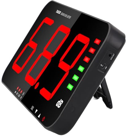 Generic Registratore di Misuratori di Decibel Altamente Sensibile con Cicalino Set di Misurazione del Livello Sonoro in Classe per Insegnante