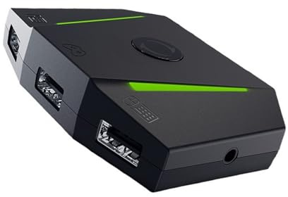Allgemeine Gaming Konverter mit rutschfester Basis Designs, einfach zu bedienen für VX2, AimBox, gewichtete Tastatur Adapter mit rutschfester Unterlage, Gaming Tastatur Maus Adapter