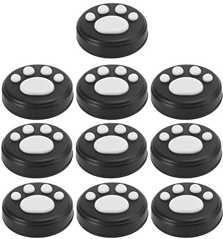 Qudinip Cat Thumb Grips Cover Silikonlock för och Lite, Högfriktions Joysticklock, 10-pack, Unik Ny Design, Mjukt Material (#3)
