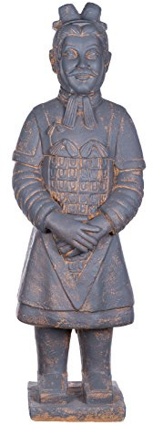 Birendy Riesige XXL (9 kg) Statue antiker Terrakotta Krieger, chinesische Figur 102cm