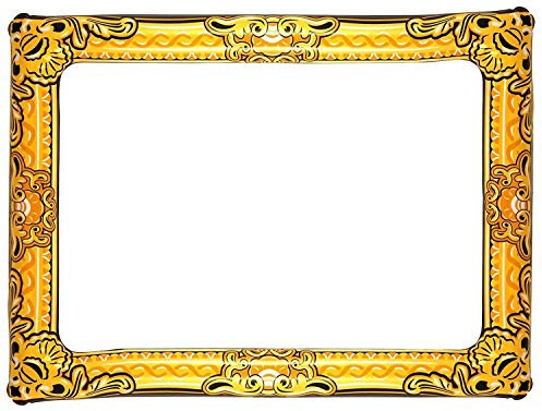 HENBRANDT Cadre photo gonflable avec ajout d'or 60 cm x 80 cm Noir