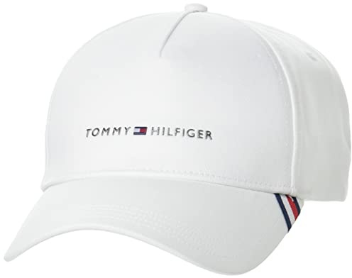 Tommy Hilfiger Herren 1985 Downtown Cap Baseballkappe, White, Einheitsgröße