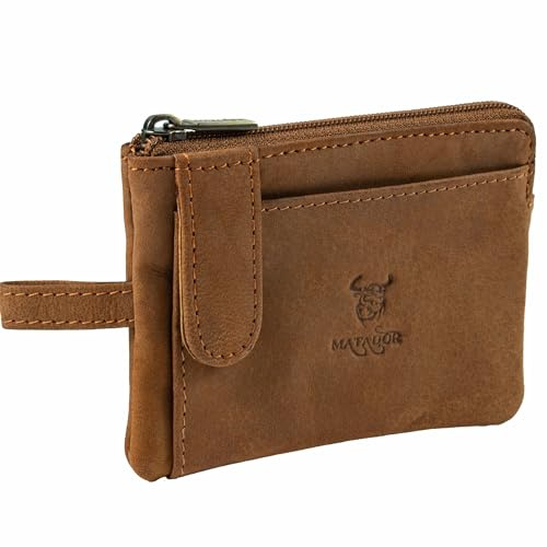 MATADOR Schlüsseletui Leder #CUSCO mit edler Geschenkbox, Autoschlüssel Tasche, Autoschlüssel Hülle, RFID Geldbörse für Karten, Luxus Schlüsseltasche mit mehreren Fächern