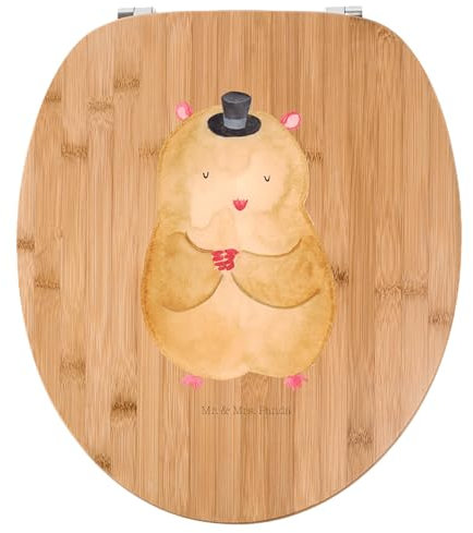 Mr. & Mrs. Panda Motiv WC Sitz Hamster Hut - Geschenk, Zwerghamster, Tiere, Toilette, Tiermotive, Zylinder, Gute Laune, Klodeckel, Klobrille,