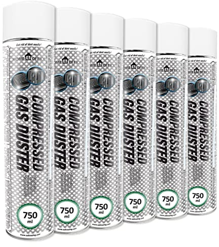 AABCOOLING Home&Office Compressed Gas Duster 6x 750ml - K2, de Aire Comprimido, Electrónica, Packs de Limpieza, Limpieza, Fotografía y videocámaras, Electrónica, Botella de Aire Comprimido