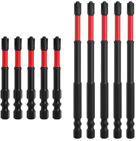 10pcs Magnetic FPH2 Impact Screwdriver Bit Set FPH2 Bits for Electrician | Phillips Slotted Bit, 1/4” Hex-Shank S2 Steel Cross Slot Screw Driver Drill Bit Used on Circuit Breakers, 65mm & 110mm