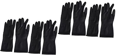 FRCOLOR 4paare Wasserdichte Haarfärbehandschuhe Für Friseure Wiederverwendbare Handprotektoren Für Haarfärbung Und Styling Für Männer Und Frauen Mit Komfort Und Schutz