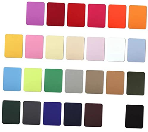 Aufbügelflicken 26 Stück Bunte Rechteck Patches aus Gewebe