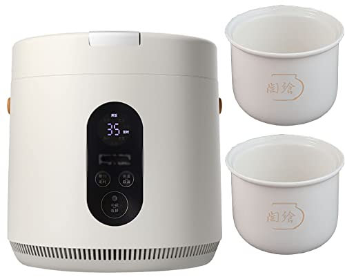 Cuiseur à riz, cuiseur vapeur 1 L, petite capacité, revêtement antiadhésif en sable violet, pour dortoir familial 1~2 personnes