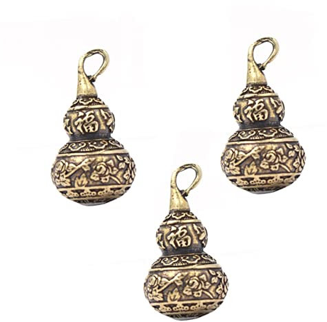 SHINEOFI Messing Kürbis Schlüsselanhänger 3 Stück Abschraubbar Kompakt Und Antik Selbstgemacht Anhänger Für Schlüsselbund Rucksack Und Heimwerker Geschenkidee