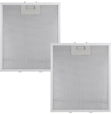 2 cookware cover filters， Extractor Fan Filters，Cooker Hood Filter Set，Universal Kitchen Extractor Fan Filters ， 5-Layer Aluminum Hood Filters (320 x 260 mm) for Effective Ventilation
