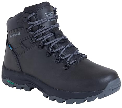 Karrimor Mendip 4 CH waterproof leather walking boot weathertite Black/Grey UK 10