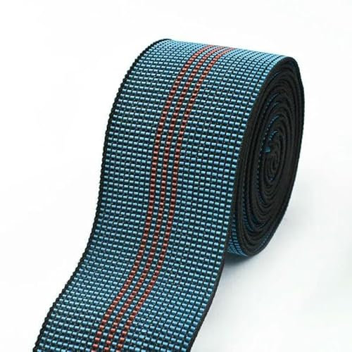 1–10 m elastische Gummibänder, 50 mm, Elastizität, Taillengürtel, Sofa, Stuhlkissen, Gummiband, Hosen, Kleidung, Stretchband zum Nähen, Marineblau-Rot, 3–50 mm, 1 Meter