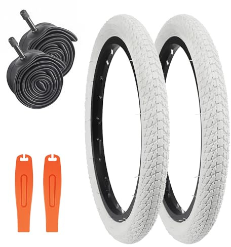ZUKKA 2 neumáticos de Bicicleta Plegables de 16 Pulgadas y 16 x 1,75 cm, Abrigo 47-305 Plus, 2 Unidades de Manguera de 16 Pulgadas para MTB,Bicicleta