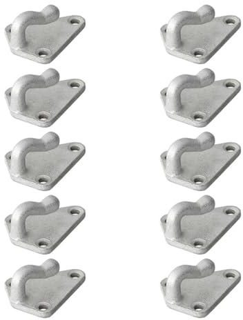 10 STK Planenhaken für Anhänger aus Metall mit Spannhaken 40 x 45 cm | Als Zurrhaken oder Netzhaken zur Befestigung von Anhängernetz und Planen für eine sichere Ladungssicherung