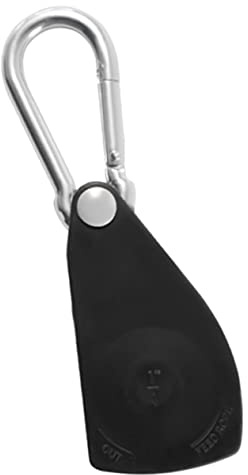 Toyvian Metal Tent Holder Pulley Rope Hook Retractable Key Chain for Height Adjustable Rope Buckle for Outdoor Camping Tent Supplies