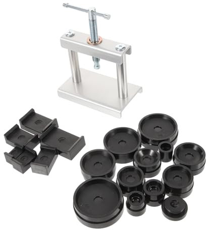 Beaupretty Presse à Montre avec Moules Métalliques Outil De Réparation pour Changement De Batterie Et Fermeture De Boîtier De Montre